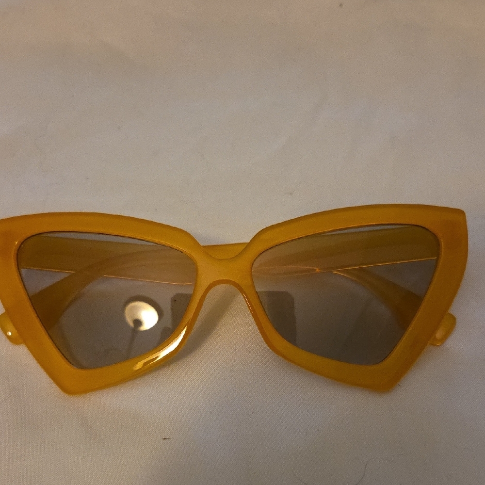 Yellow Cat-Eye Women's Sunglasses